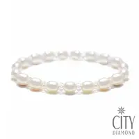 在飛比找momo購物網優惠-【City Diamond 引雅】天然珍珠手環/手鍊(PB0