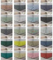 Ambesonne Arrow Bedskirt Elastic Wrap Around Skirt Gathered Design