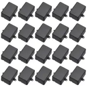 2.01"x1.38"x0.91" Junction Box Wiring Enclosure Case for DIY Project Black 20Pcs