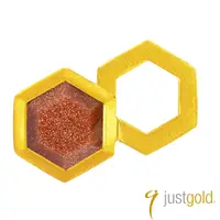 在飛比找誠品線上優惠-【Just Gold 鎮金店】搖滾蜂格 單耳耳環(雙組-紅金