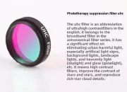 Ultra High Contrast Pollution Filter for 1.25" Telescope Accessories