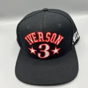 Philadelphia 76ers Allen Iverson 3 Hat Men Roots of Fight Snap Back Cap New