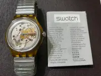 在飛比找Yahoo!奇摩拍賣優惠-相當罕見早期的 Swatch 機械錶！採用瑞士原裝eta 2