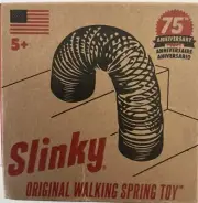 75th Anniversary Original Classic Metal Slinky Walking, Spring, Toy