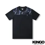 KINGO男款｜透氣系列｜剪接轉印T恤<M-4XL>311616｜官方直營