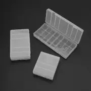 Hard Plastic Transparent Storage Box for Case Cover Holder For AA / AAA Battery