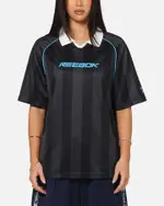 [REEBOK] Reebok Retro Footy Polo T-shirt Black - Size S S Black