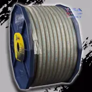8 Gauge 200ft Roll SILVER Power Ground OFC Wire Copper FLAT Marine Cable AWG USA
