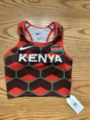 TEAM KENYA NIKE WOMENS RUNNING TOP DISTANCE AIRBORN OLYMPICS MADE IN USA SIZE XS