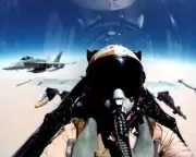 F/A-18 VIEW OF PILOT IN COCKPIT F-18 11x14 GLOSSY PHOTO PRINT
