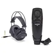 Samson CL8A Multi-Pattern Microphone and SR880 Closed-Back Headphones Bundle