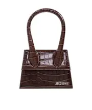 Jacquemus Chiquito Embossed Medium Top Handle Bag One size Black