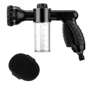 2 Pieces Pet Bathing Tool Set Include Livestock Foamer and Dog Rubber Comb, Spray Livestock Foamer