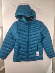 Boulder Gear Girls' Large D-Lite Puffer Jacket in peacock blue NWT $65