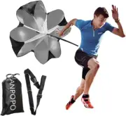Bfsmile Running Speed Training 56" Parachute with Adjustable Strap, Free Carry B