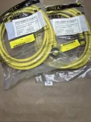(2) TPC Wire & Cable Part# 84212, 2 pole female 12ft NEW In Sealed Bag