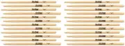 On-Stage Hickory Drumsticks - 2B - Wood Tip (12 pair) (3-pack) Bundle