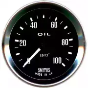 New Smiths Oil Pressure Gauge 52mm 2" Mechanical Triumph MG Etc SIB521 (for: MG)