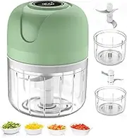APRIME ADDA Mini Garlic Food Chopper, Electric Veggie Chopper, Grinder Masher , Portable Rechargeable Blender to Vegetable,Wireless RJ-002 RJ-002
