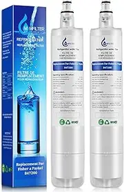 [MMFILTER] 847200 Water Filter Replacement for Fisher & Paykel 847200 Compatible with Fisher & Paykel Refrigerator Model Number E522, E422, E402, 2 Pack