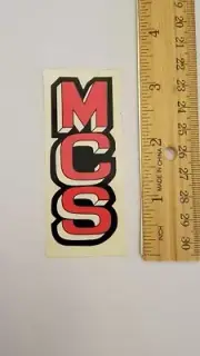 OLD SCHOOL BMX MCS MAGNUM HEAD TUBE STICKER NOS