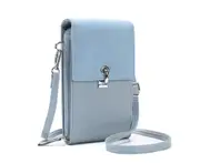B029 Solid Color Minimalist Mobile Phone Bag Single Shoulder Crossbody Bag Wallet