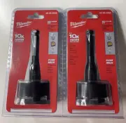 (2) MILWAUKEE HIGH-SPEED STEEL SELF-FEED BIT 2.25” FOR DRILLING HOLES 48-25-2252