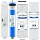 IPW Industries Universal 4-Stage Under Sink Reverse Osmosis Replacement Filte...