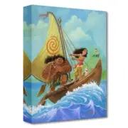 Moana Knows the Way 16Hx12W Tim Rogerson Disney Moana Treasures on Canvas