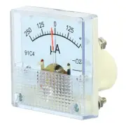 Analog Panel Ammeter, 91C4 Ampere Meter Current Tester(DC 0-250uA)