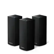 3-pack BLACK Linksys Velop Whole Home Intelligent MODULAR WiFi AC2200 Tri-Band