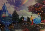 Thomas Kinkade Cinderella Disney 750 Piece Jigsaw Puzzle - Ceaco Puzzles 2903-02