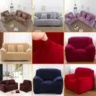 Sofa Fit 1-3 Seater Thick Plush Velvet Couch Stretch Sofa Cover Slipcover Mats
