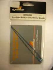 Dynamite - NEW Anodized Body Clips 140mm BLUE DYN5535