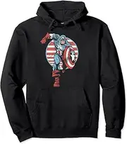 [Marvel] Captain America Charge Pullover Hoodie