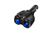 Powertech Dual Cigarette Lighter Adaptor w/ 3x USB Ports & Voltmeter