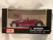 DODGE/CHRYSLER Prowler - Die Cast Model Car w/ Pull Back Action- Burgundy Color