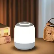 Night Light Kids, Baby Night Light with Color-Temp & Brightness Adjustment, Bedside Lamp for Reading/Nursery, Touch Lamp Powered by a 2400mAh USB Rechargeable Battery, Cream White (Cream White)