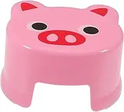 Cute Animal Step Stool for Boys and Girls Cartoon Plastic Stool Non-Slip Feature Portable Small Bench for Bathroom Bedroom Living Room