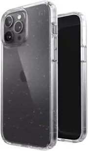 Speck Presidio Perfect-Clear platinum Glitter Case- iPhone 13 Pro Max/12 Pro Max