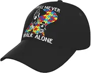 [ROSIHODE] Funny Autism Baseball Cap Workout Hats with Adjustable Strap for Men & Women Dad Hat Snapback Hat, Autism-c2, One Size