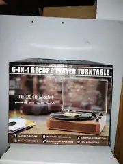 All In One Record Player Turntable With Built In Speakers Vinyl Record Player