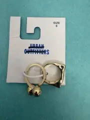 Set Of 2 Urban Outfitters Gold Toned Rings Size 6 Geometrical