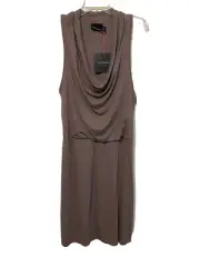 NWT Cynthia Rowley Women's Racerback Dress Cowl Neck XL Slinky Comfortable