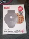 Dash Mini 4" Waffle Maker Non Stick 350 Watts Gray Color New