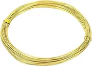 uxcell Half Hard Brass Wire, 1Pcs 20Gauge/0.8mm Diameter 10m/32.8ft Pure Craft Wire for Jewelry Making Beading Garden Plants