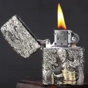 Vintage Style Metal Lighter Windproof Kerosene Lighter Brass Copper