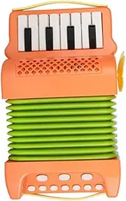 Levemolo Early Learning Accordion Boys and Girls Music Instrument Develop Grip Skills Cartoon Design Safe for Preschoolers
