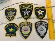 Sheriff’s MA. Law Enforcement patches All different 6 piece set New.Full size