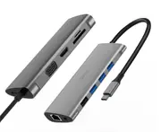 11 In 1 USB Splitter Multi-function HUB Expansion Dock Type-c Converter HDMI Gigabit Network Port VGA Hub